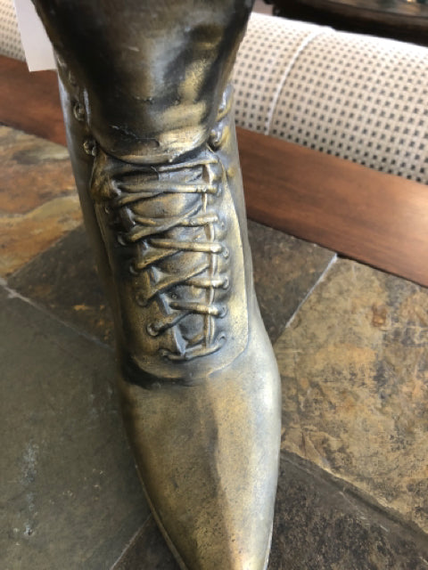 Gold Boot Vase