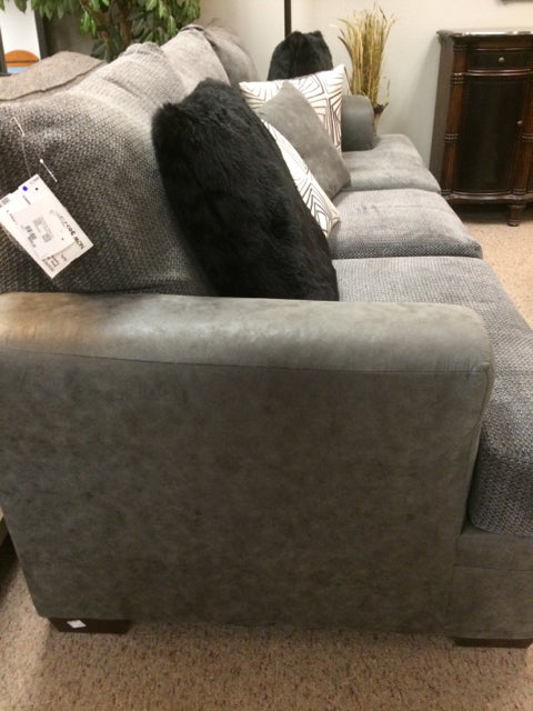 Gray Sofa with Pillows