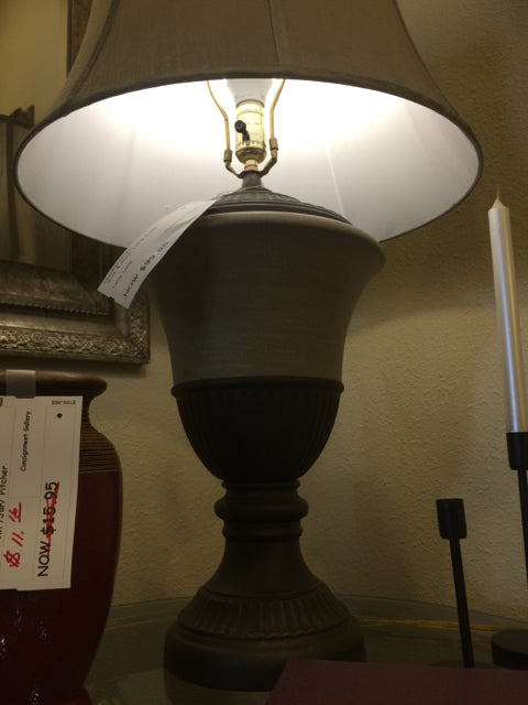 Gray & Black Table Lamp